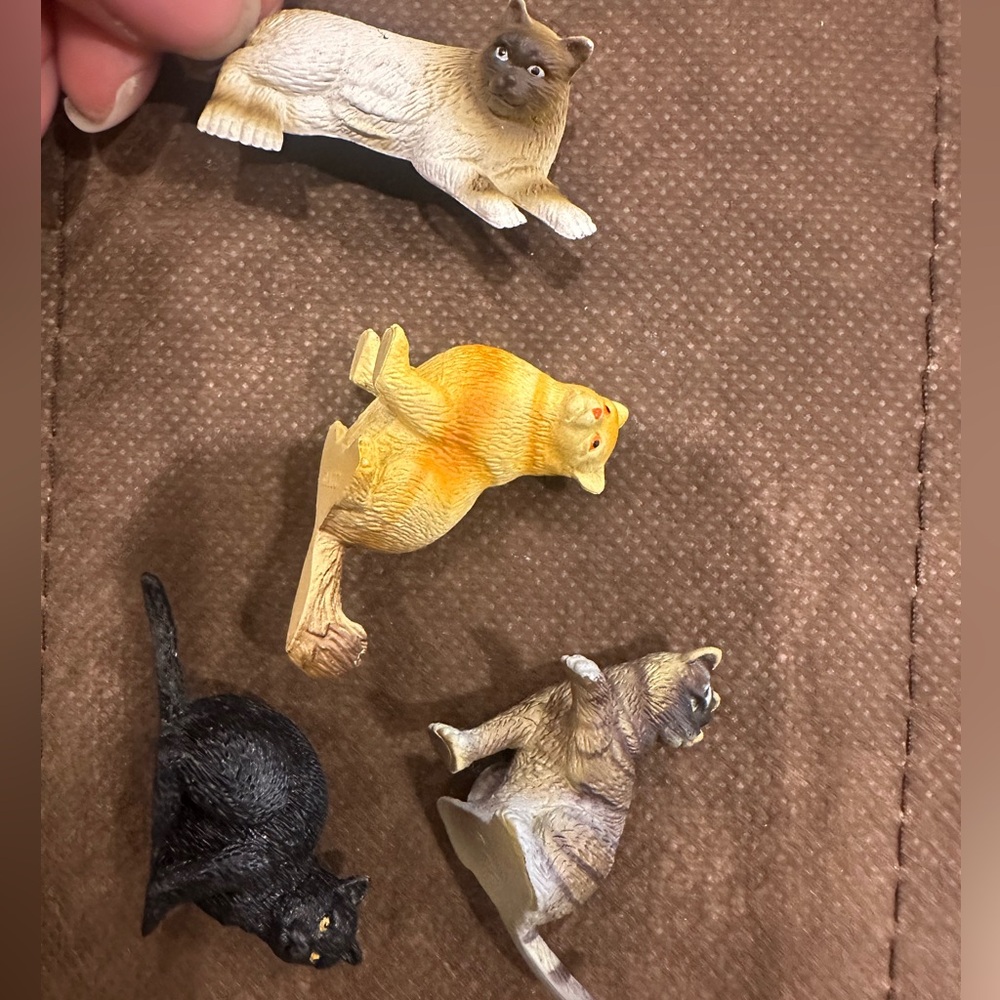 Assorted Cat Figurines Set for Barbies or dolls
